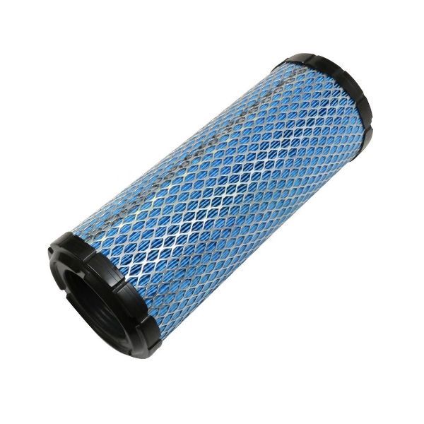 A cylinder air filter with small hole expanded metal outer support